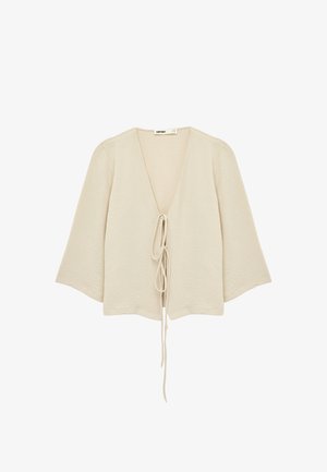 Koton, BOW DETAIL SLEEVE BLOUSE. - Camicetta - beige