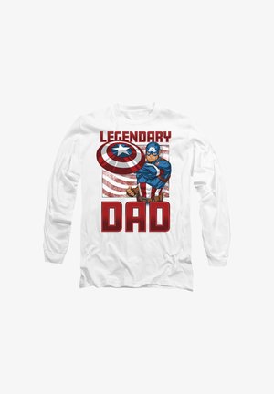 Marvel, CAPTAIN AMERICA LEGENDARY DAD AMERICA - Long sleeved top - white