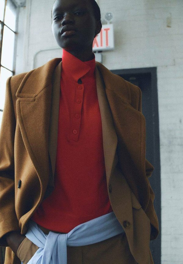 Classic coat - ocre3