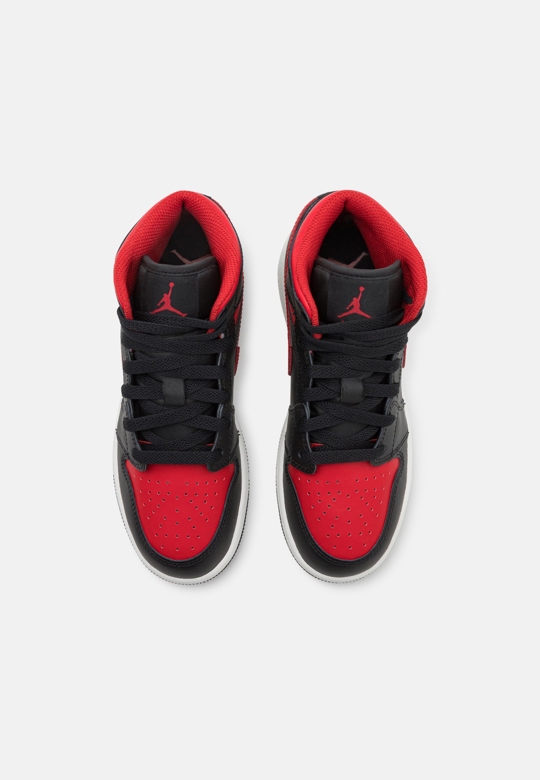 jordan red black shoes