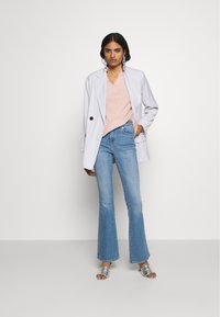 Vero Moda VMCREWLEFILE V-NECK NOOS - Maglione - sepia rose melange