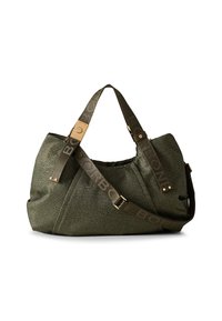 Borbonese FOLD BOWLER MEDIUM - Borsa a mano - military green