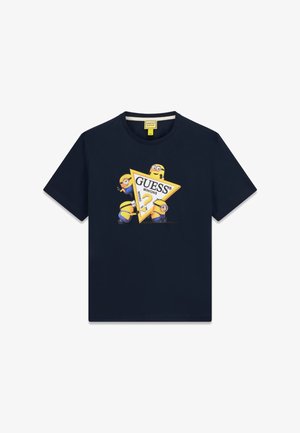 Guess Jeans, GJ X MINIONS BEDRUCKTES T-SHIRT - T-shirt con stampa - blau