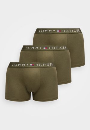 3-PACK TH ORIGINAL LOGO RIBBED TRUNKS - Boxers - green