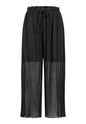 Cloud 5ive, PLISSEE CULOTTE PANTS - Nohavice - black