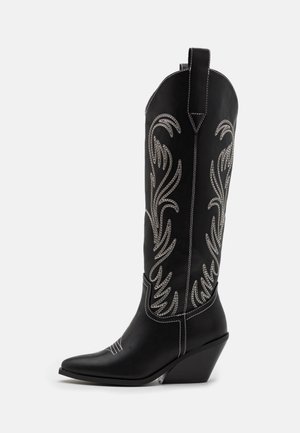 Cowboy- / Bikerboots - black