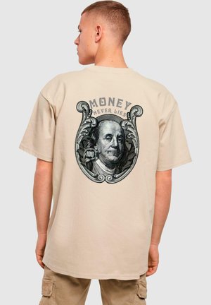 MONEY NEVER LIES - T-Shirt print - wet sand