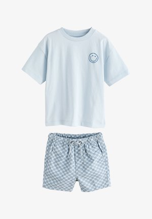 Next, REGULAR FIT - SHORT SLEEVE SET - Shorts - blue checkerboard