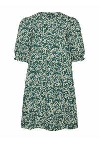 VERO MODA Girl DITSY VIVIKA SHORT - Denní šaty - dark forest