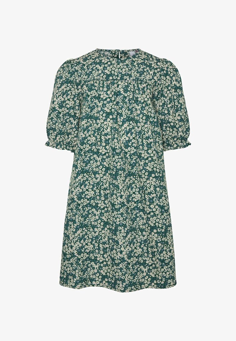 VERO MODA Girl DITSY VIVIKA SHORT - Denní šaty - dark forest