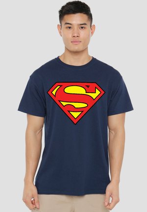 Cotton Soul, SUPERMAN/CLASSIC LOGO - Print T-shirt - dark blue
