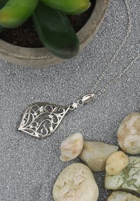 Sofia Milani LEAF FLOWER - Halskæder - silver coloured