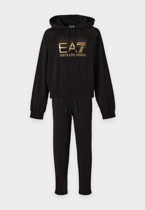 EA7 Emporio Armani, TRAIN SHINY STUDS SET - Суитшърт с качулка - black