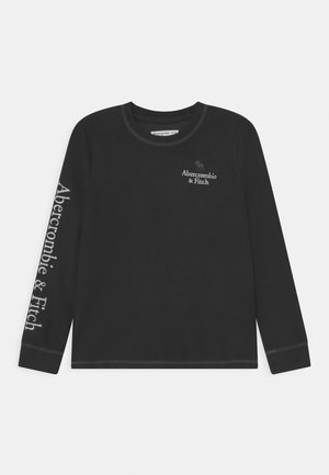 WAFFLE LOGO SOLID - Maglietta a manica lunga - black