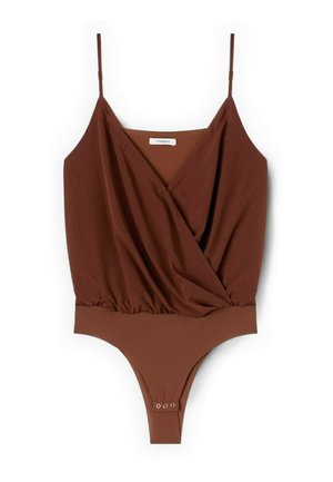 Motivi, BODY CON INCROCIO - Top - marrone