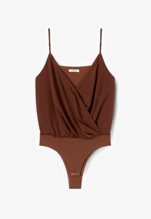 Motivi, BODY CON INCROCIO - Débardeur - marrone