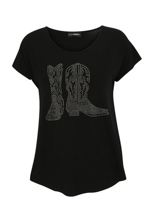 Print T-shirt - schwarz