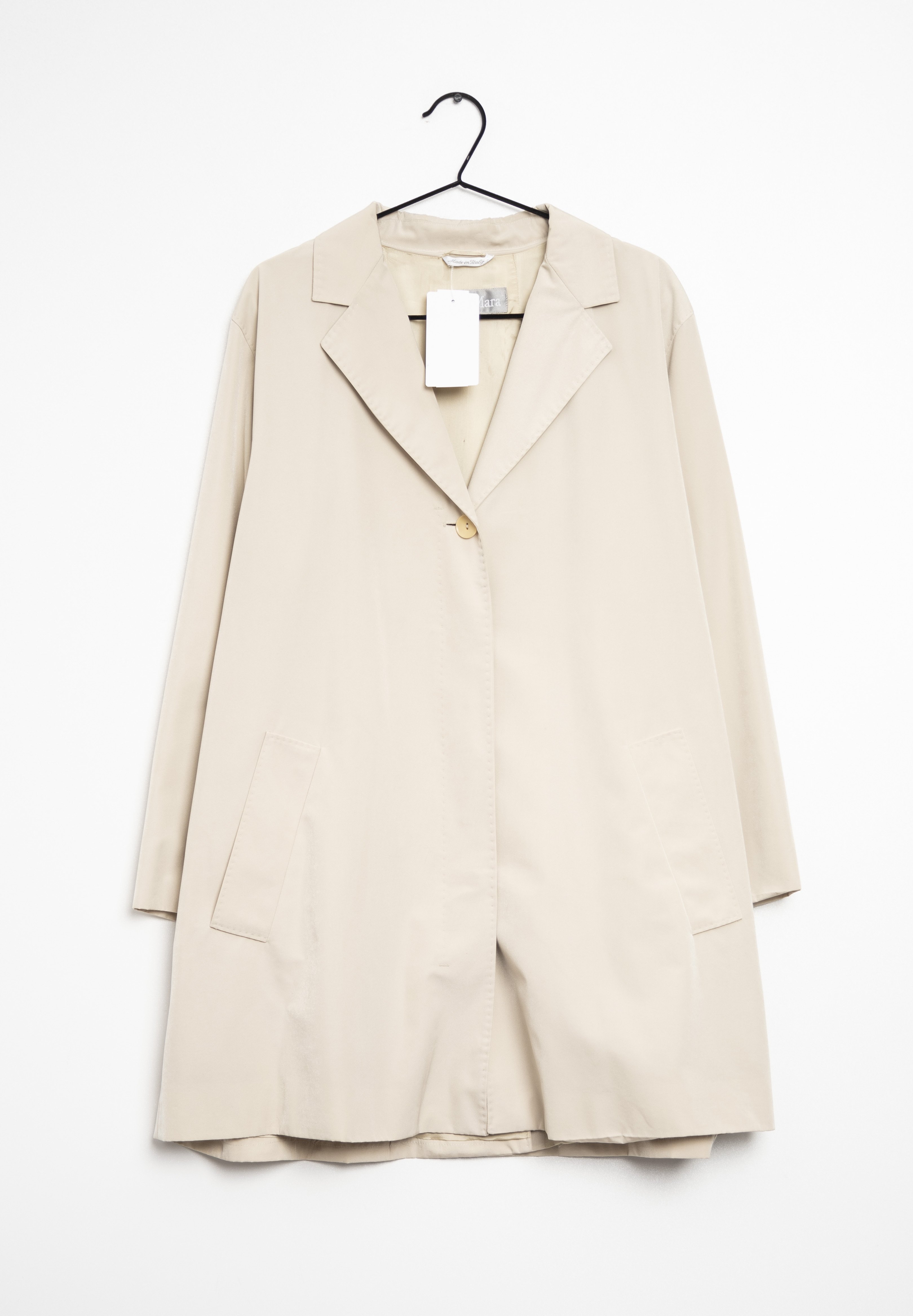 Max Mara Halflange jas - beige - (Pre-owned) - Zalando.nl
