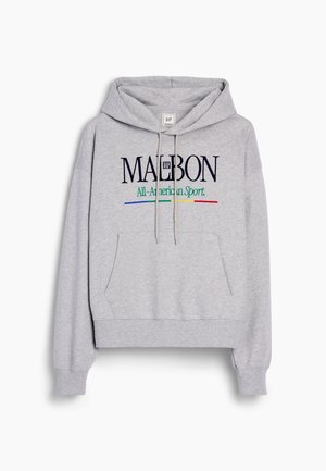GAP, MALBON HEAVYWEIGHT LOGO UNISEX - Sudadera con capucha - light heather grey