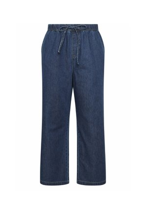 Yours Clothing, WIDE LEG JEANS - TROUSER - Wide leg - navy blue