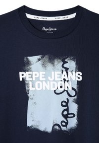 Pepe Jeans ALEX - Apdrukāts T-krekls - navy