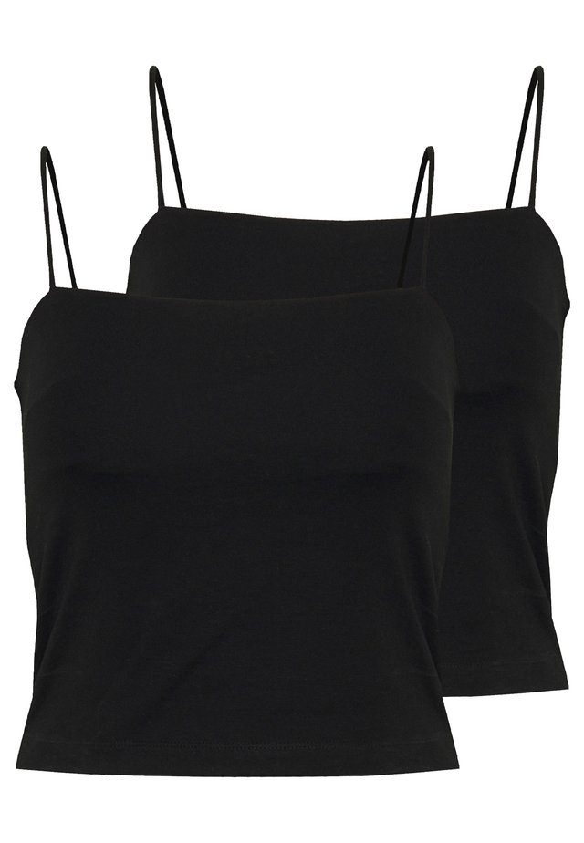 SCARLETT SINGLET 2 PACK - Top - black/black