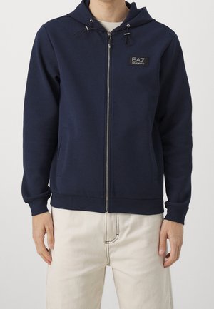 Felpa con zip - dark blue