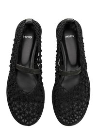 Mango Balerinke s paščkom - black