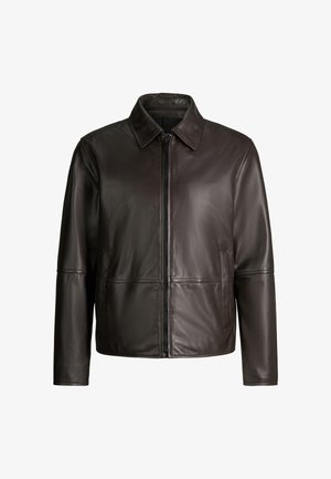 Strellson, Veste en cuir - dunkelbraun