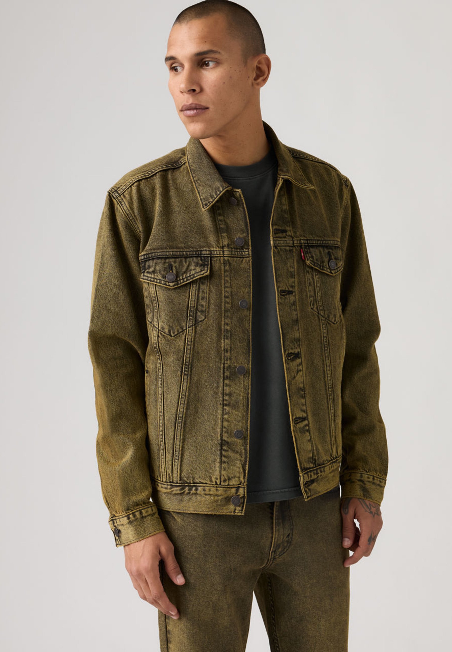 Levi's® THE TRUCKER - Denim jacket - space dust/coloured denim