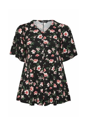 Yours Clothing, PLUS SIZE CASUAL TOPS - T-shirts print - black
