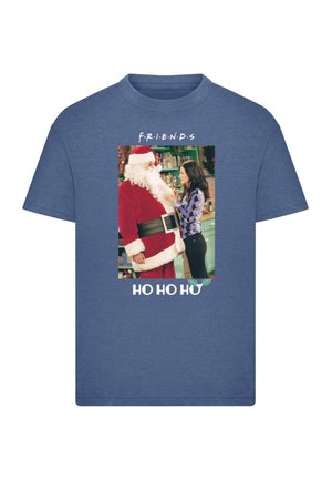 FRIENDS - HO HO HO  - Print T-shirt - vintageblue