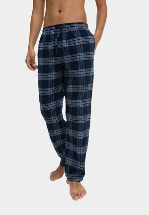 Marks & Spencer 2PK CHECKED STRIPED - Pyjamasbyxor - navy mix
