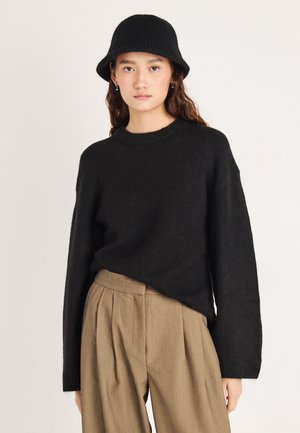 CREW NECK SWEATER - Svetrík - black