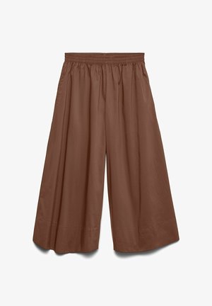 Vero Moda, WIDE-LEG TROUSERS VMFRIBA HIGH WAIST TROUSERS - Pantalon classique - cocoa brown