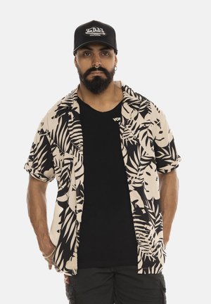 MANCHES COURTES EN IMPRIMÉE PALM - Chemise - beige