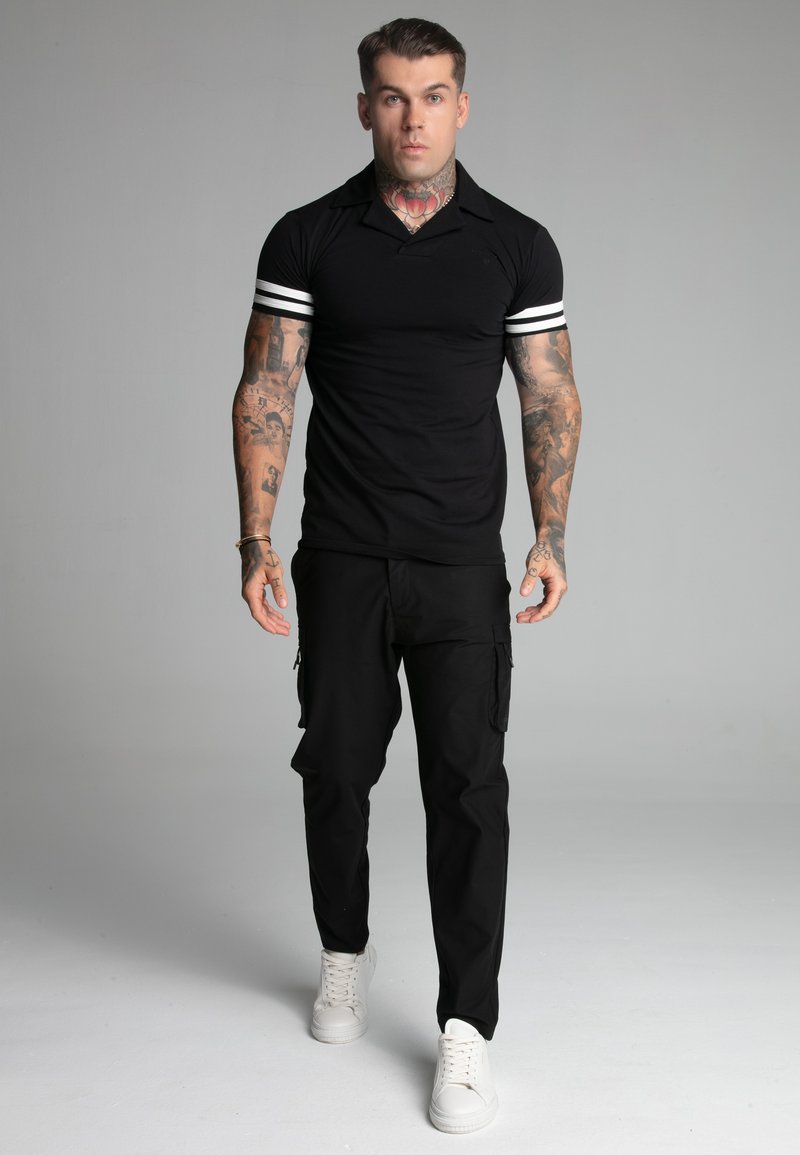 SikSilk Poloshirt zwart