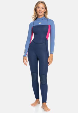 Roxy, ROXY™ 5/4MM PROLOGUE - BACK ZIP GBS WETSUIT FOR GIRLS 2-14 - Wetsuit - blue-black denim