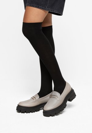 Slip-ins - taupe/black