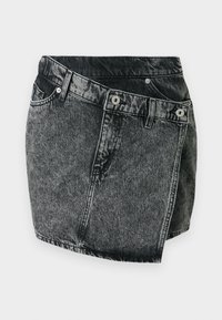 GALAXY - Suknja od trapera - black