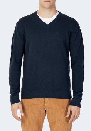 Sergio Tacchini V-NECK 70W 30A 21105 - Strickpullover - blue