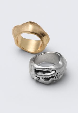 ORGANIC SET - Prsteň - silver-coloured/gold-coloured