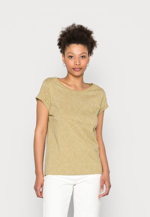 ROUNDNECK - T-shirts med print - leaf green
