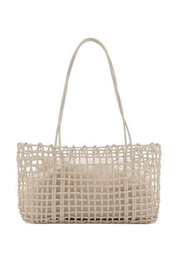 Mango - Bolso de mano - off-white, Ampliar
