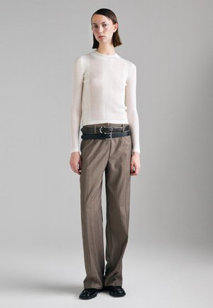 Sisley, STRIPED TROUSERS - Trousers - multicolor