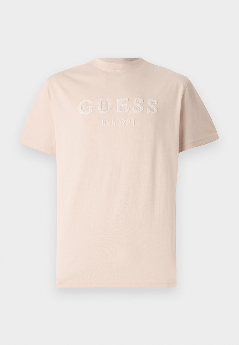Guess T-shirt print donkerroze