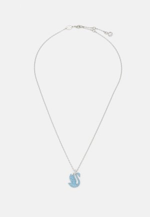 ICONIC SWAN PENDANT BLUE RHODIUM SHINY RECREATED ICE BLUE - P_128343 - Necklace - silver-coloured/light blue