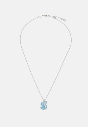 ICONIC SWAN PENDANT BLUE RHODIUM SHINY RECREATED ICE BLUE - P_128343 - Ketting - silver-coloured/light blue