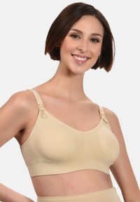 Mamsy NON-WIRED BREASTFEEDING - Modrček za pod majico - beige