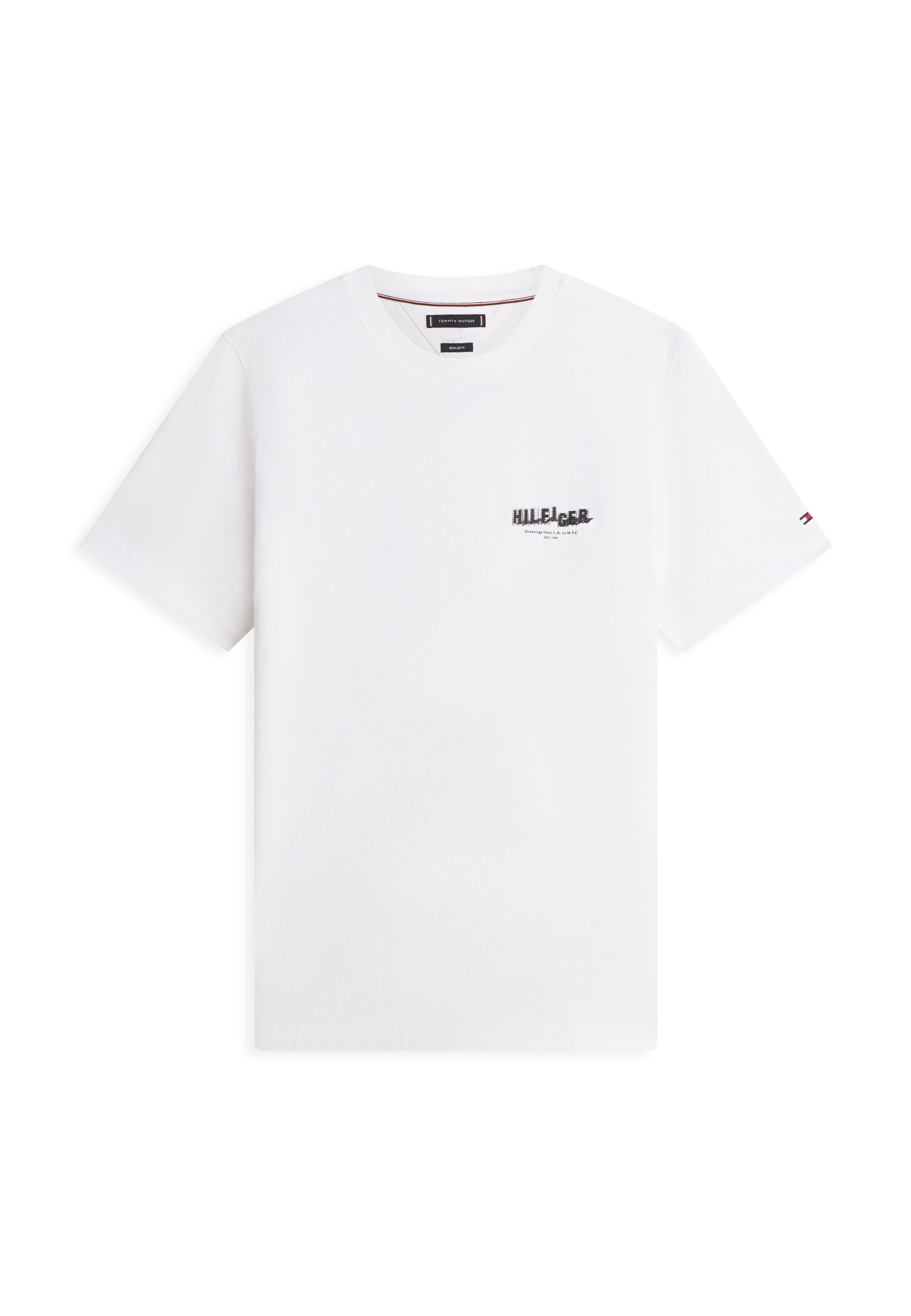 Tommy Hilfiger PHOTO PRINT JERSEY CREW NECK T-SHIRT - Triko s potiskem - white